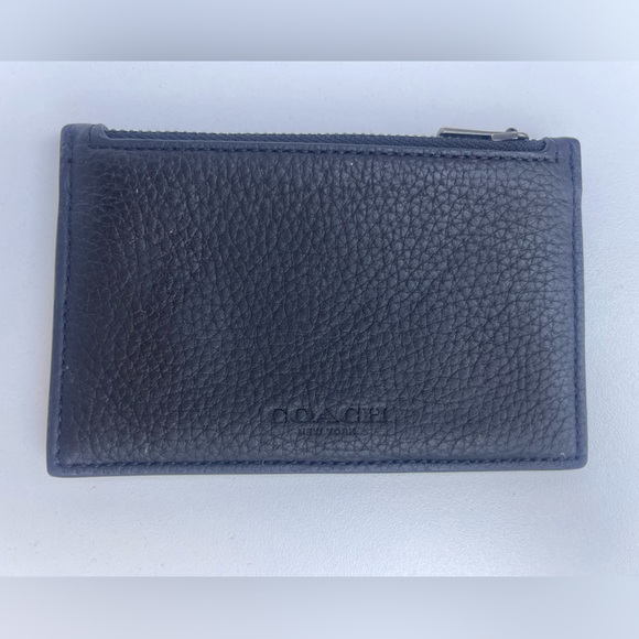 Coach Wallet Black Leather Cardholder - Picture 1 of 4